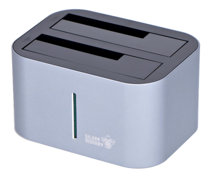 Akcesoria do dysków SILVER MONKEY Stacja dokująca 2x HDD 2.5"/3.5" DC-001-SM